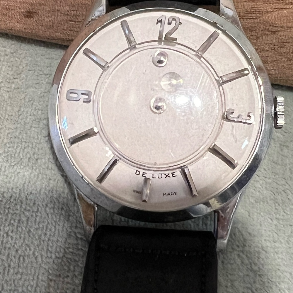 Vintage Deluxe Mystery Dial Watch  Swiss Mechanical